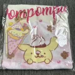 ポムポムプリン　クレープワゴン　タオル　キーホルダー　2点セット
