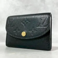 【超極美品】ルイヴィトン　新型IC ポルトモネロザリ　モノグラムアンプラント　黒