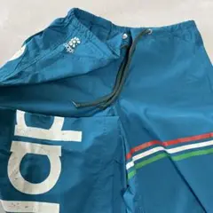clap 青 ストライプ ショートパンツ