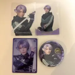 刀ミュ夜半　クリアカード　缶バッジ　五月雨江