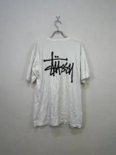 ステューシー ロゴTシャツ 白 M バックプリント 人気アイテム