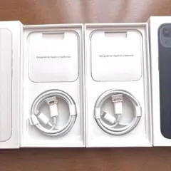 2個セット■Apple純正品■iPhone付属 充電ケーブル