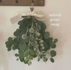 ✴︎ポポラス✴︎ルリ玉アザミ✴︎オリ一ブ✴︎✴︎ドライフラワー スワッグ　natural