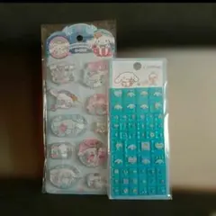 サンリオ　タイルシール　シナモンロール　ウォーターシール　キラキラ