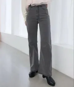 MAJESTIC LEGON グレー フレアデニム ジーンズのサムネイル