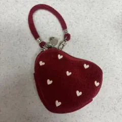 【新品】FEILER フェイラー ラブラリーハート ハート型ポーチ ダークレッド
