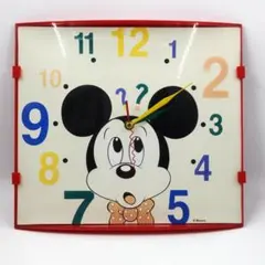 【現状品】 ディズニー ミッキーマウス 壁掛け時計のサムネイル