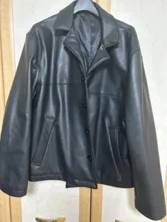 【新品•未使用】H&M ブラックレザージャケット XLサイズ
