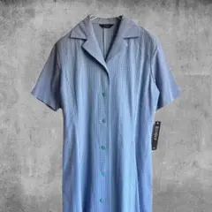 vintage BLENDUP チェックワンピース レトロ オープンカラー