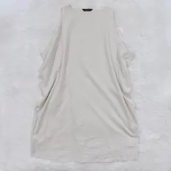美品 mizuiro ind 日本製 ワイドワンピース フリー グレージュのサムネイル