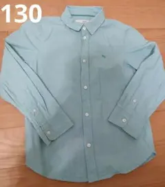 H&M L.O.G.G. 長袖シャツ 7Y 130 ライトグリーン