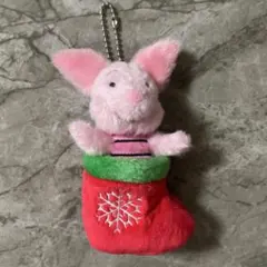 【くまのプーさん】 【クリスマス】ピグレットぬいぐるみバッジセット