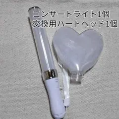 ハート型交換ヘッド1個、シルバーLEDペンライト1個、
