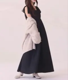 mellowneon 2wayチュールリボンジャガードワンピース