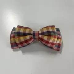 CLIP PARIS クリップパリス バレッタ リボン チェック ヘア アクセ
