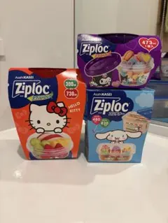 期間限定品　Ziploc サンリオキャラクターズ 保存容器 3点セットのサムネイル