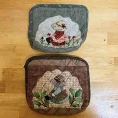 t*n様 【2点セット】パッチワーク ポーチ スーちゃん キルティング ハンドメ
