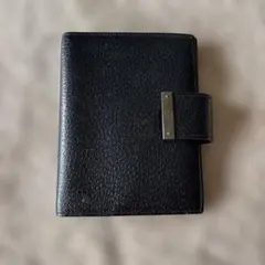 GUCCI 手帳カバー 6穴 ブラック レザー