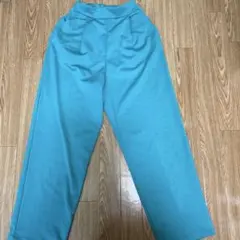 ミントグリーン ワイドレッグパンツ