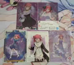 『五等分の花嫁 中野二乃 クリアファイル 5枚セット』