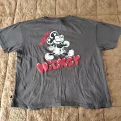 ミッキーマウス Tシャツ 140サイズ グレー