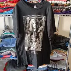 ⑩海外有名人メリッサエスリッジLミュージシャン黒tシャツUSA直輸入メンズ古着