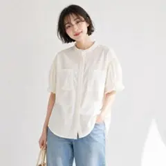 極美品✨ノンブルアンペールNOMBRE IMPAIR総柄フレンチスリーブ 