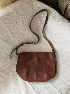 マーガレットハウエル ポーター別注 飴色フラップレザー メッセンジャーバッグ