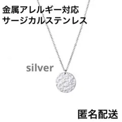 152.コイン ネックレス シルバー サージカルステンレス シンプル