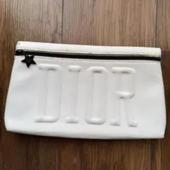 DIOR ディオール ホワイト ポーチ クラッチバッグ ノベルティ