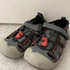 KEEN サンダル グレー/レッド　18.5
