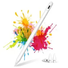 タッチペン iPad用ペン 急速充電 超高精度 極細 傾き感知 磁気吸着