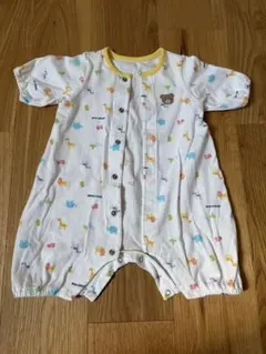 ミキハウス　動物柄ロンパース　50-60cm