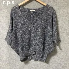 r.p.sネイビー ボタン付きニットカーディガンのサムネイル