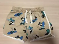 【美品】ミッキーマウス　半ズボン　80