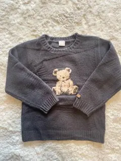petit main クマ刺繍 ニットセーター（120-130サイズ）
