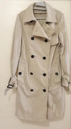 セオリー ベージュ トレンチコート ダブルブレスト L