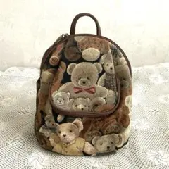 美品RaviRavi ラビラビ 大和屋　テディベア柄リュック ヤマト屋】ラビラビ テディベア UポケットS J242 商品詳細【エース