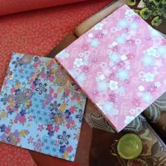 友禅和紙 千代紙 折り紙 ハンドメイド素材 52枚 15✕15cm