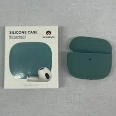 AirPods 3用シリコンケース グリーン