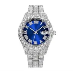 ‼️値下げしました‼️アイスドアウトウォッチ青い文字盤 時計