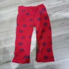 赤 クマ柄 パンツ 90cm