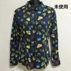 未使用 ナラカミーチェ 総柄 長袖 ブラウス サイズ1 Sサイズ 秋 春