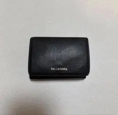バレンシアガ/コンパクトウォレット ブラック三つ折り BALENCIAGA