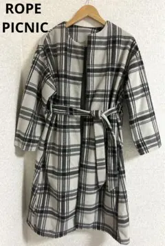 ROPE PICNIC☆チェック柄ロングコート