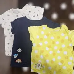 UNIQLO　ベビーキッズ　半袖Tシャツ3点セット　80cm