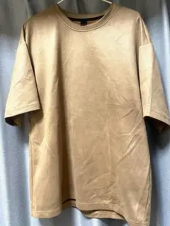 ベージュ シンプル Tシャツ 半袖