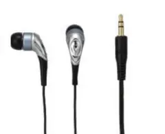 YAZAWAシルバー/ブラック 有線イヤホン 3.5mmジャック