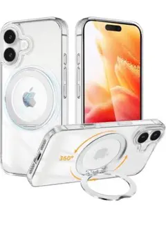新品　iPhone 17 ケース Magsafe対応 リング クリア