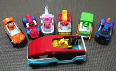 パウ・パトロール ミニカーセット 8台　折り紙と風船のおまけ付き